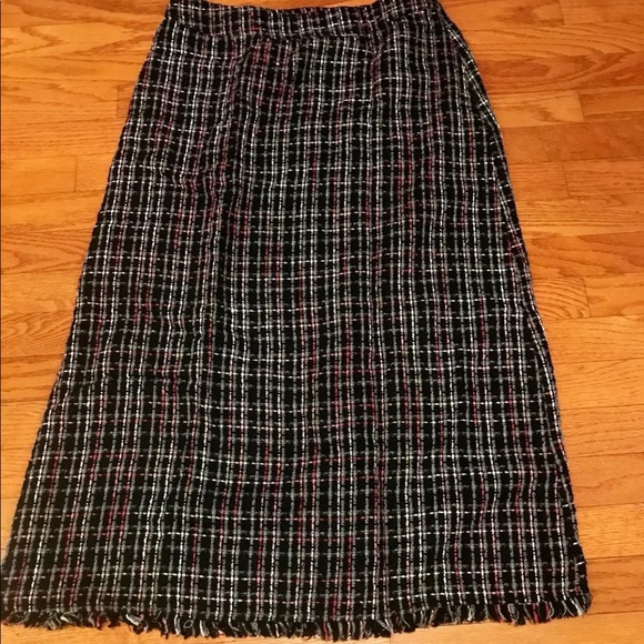 CHICOS Pink Button Up Collar Blouse & Skirt Outfit - Picture 2 of 8